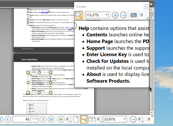 PDF-XChange Co Ltd :: Knowledge Base :: How do I use the Zoom Toolbar
